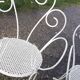 Paire de fauteuils de jardin 1900 en fer forgé
