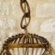 Large vintage pendant light in bamboo and rattan, circa 1960's