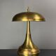 Midcentury Italian modernist brass dome mushroom table lamp, 1960s