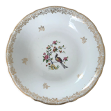 Plat creux porcelaine oiseau de paradis