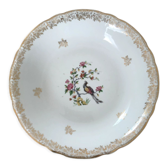 Hollow dish porcelain bird of paradise