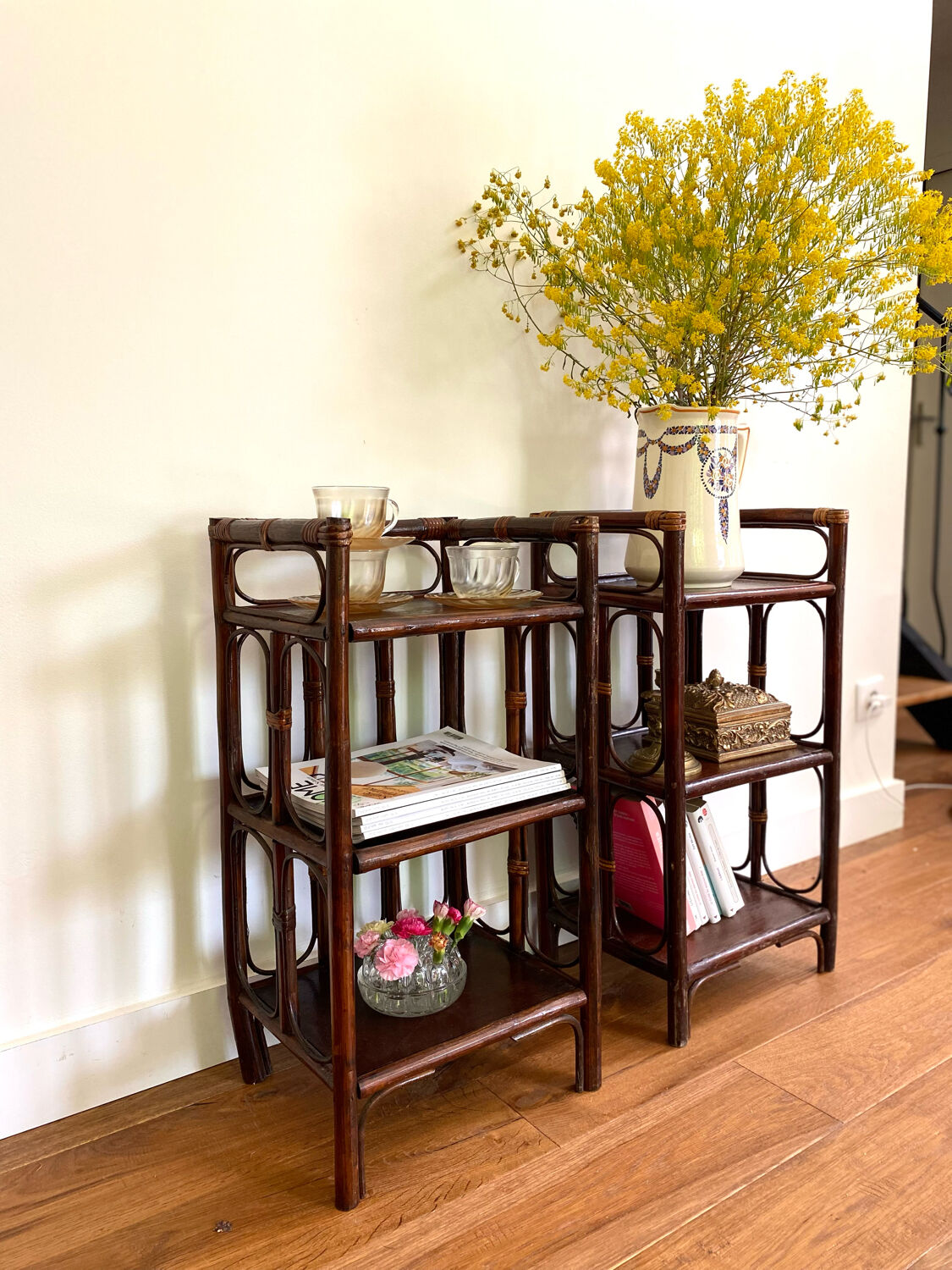 Rattan bedside table payroll