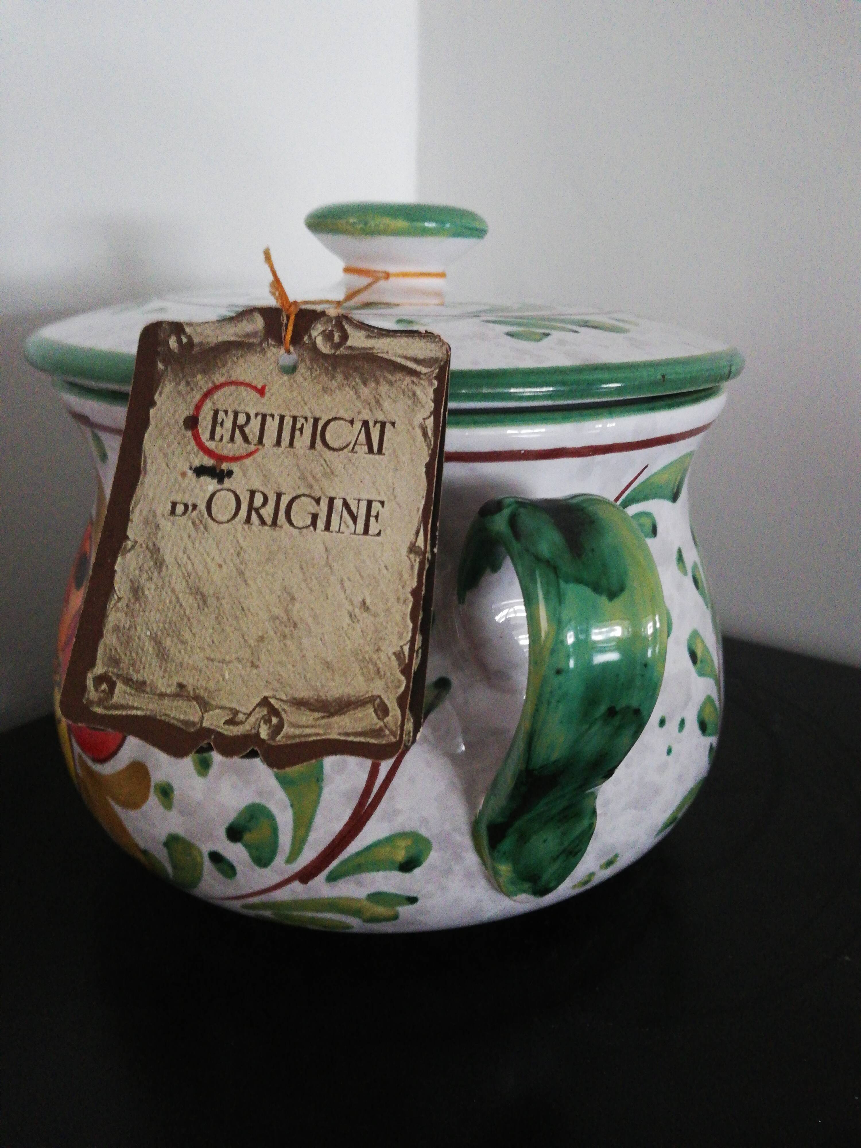 Table bin Certified handmade Italy Tuscany