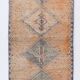 3x10 Light Orange Turkish Vintage Runner Rug, 92x294Cm