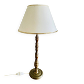 Lampe à poser vintage en laiton, circa 1940s - 1950s