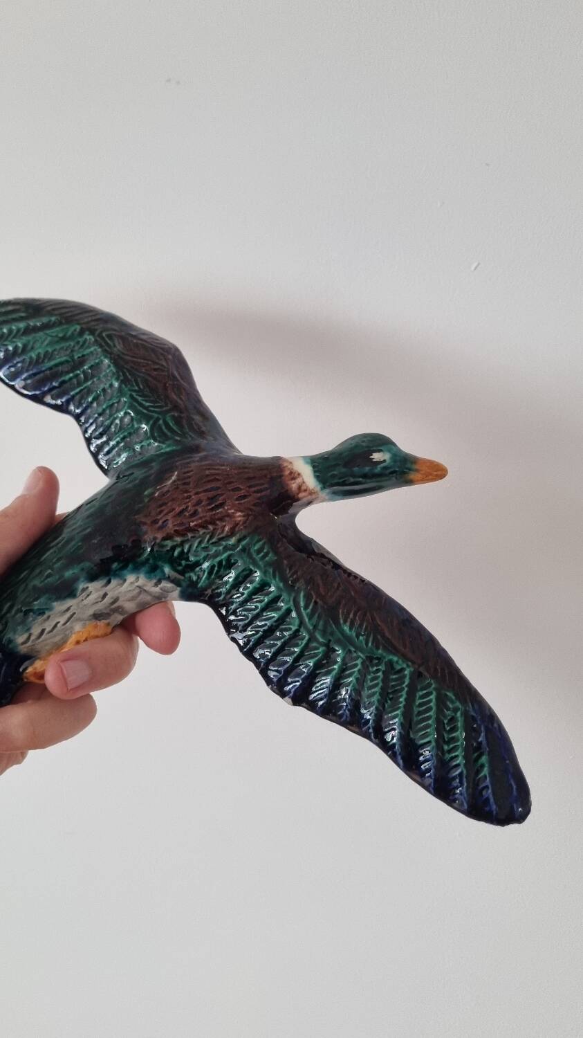 Pair of slip-cast ducks