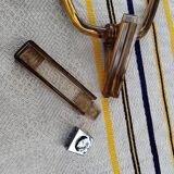 Smoked plexiglass towel rail Grosfillex 70s