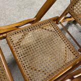 Steamer folding lounge chair with walnut frame 1910