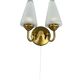 60s 70s Lamp Light Wall Lamp Wall Sconce Honsel Glass Space Age Design