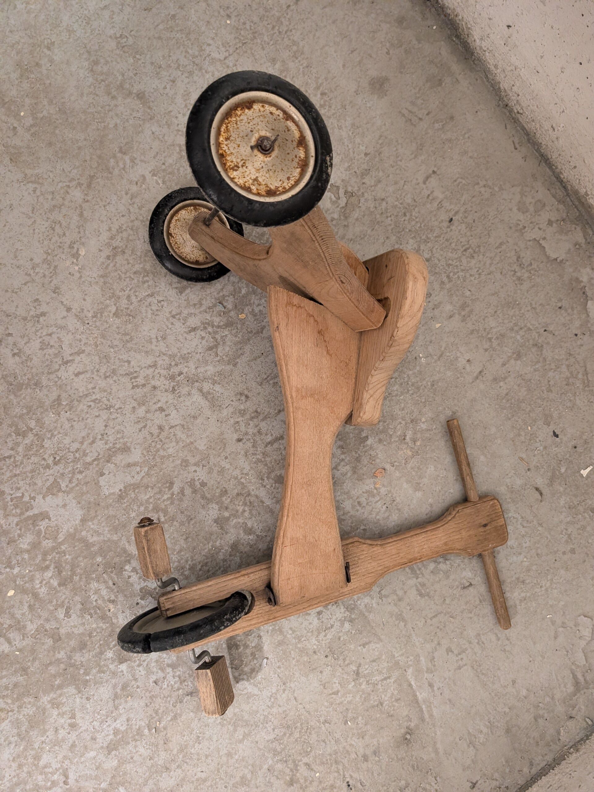 Vintage wooden children's bike