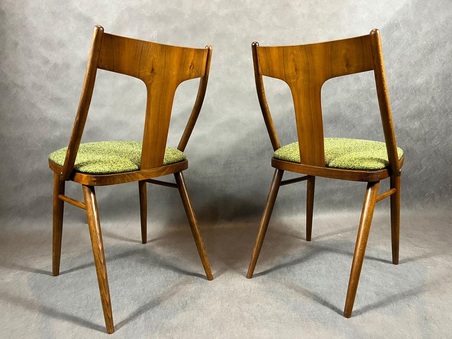 Set of 4 renovated vintage chairs, mier edition, czech vintage 1960s