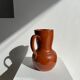 Two-tone brown ceramic wine pitcher H: 24cm