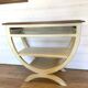 Vintage Style Directoire Console Table / Patinated Centre Table - Legs in