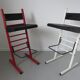 Pair of modular stools " Errebi " Italy 80s era Memphis