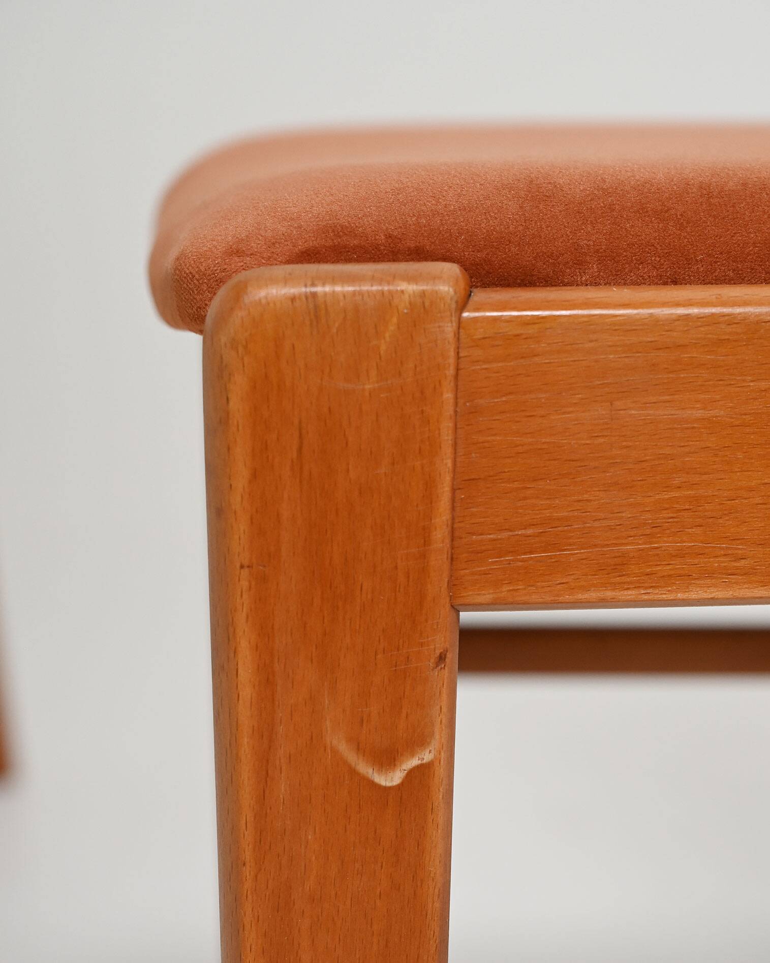 4 chaises de salle à manger scandinaves en teck