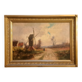 Tableau impressionniste signé - Huile sur toile, École normande 1930