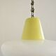 French vintage retro  ceiling light yellow and white decorative glass shade