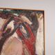 Peinture abstraite représentant des personnes se reposant près d'un arbre