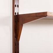 Étagère murale Poul Cadovius avec bureau extensible ou table pour Cado.