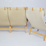 Bruno Mathssons Pernilla Settee avec la chaise de correspondance, Suède, années 1970