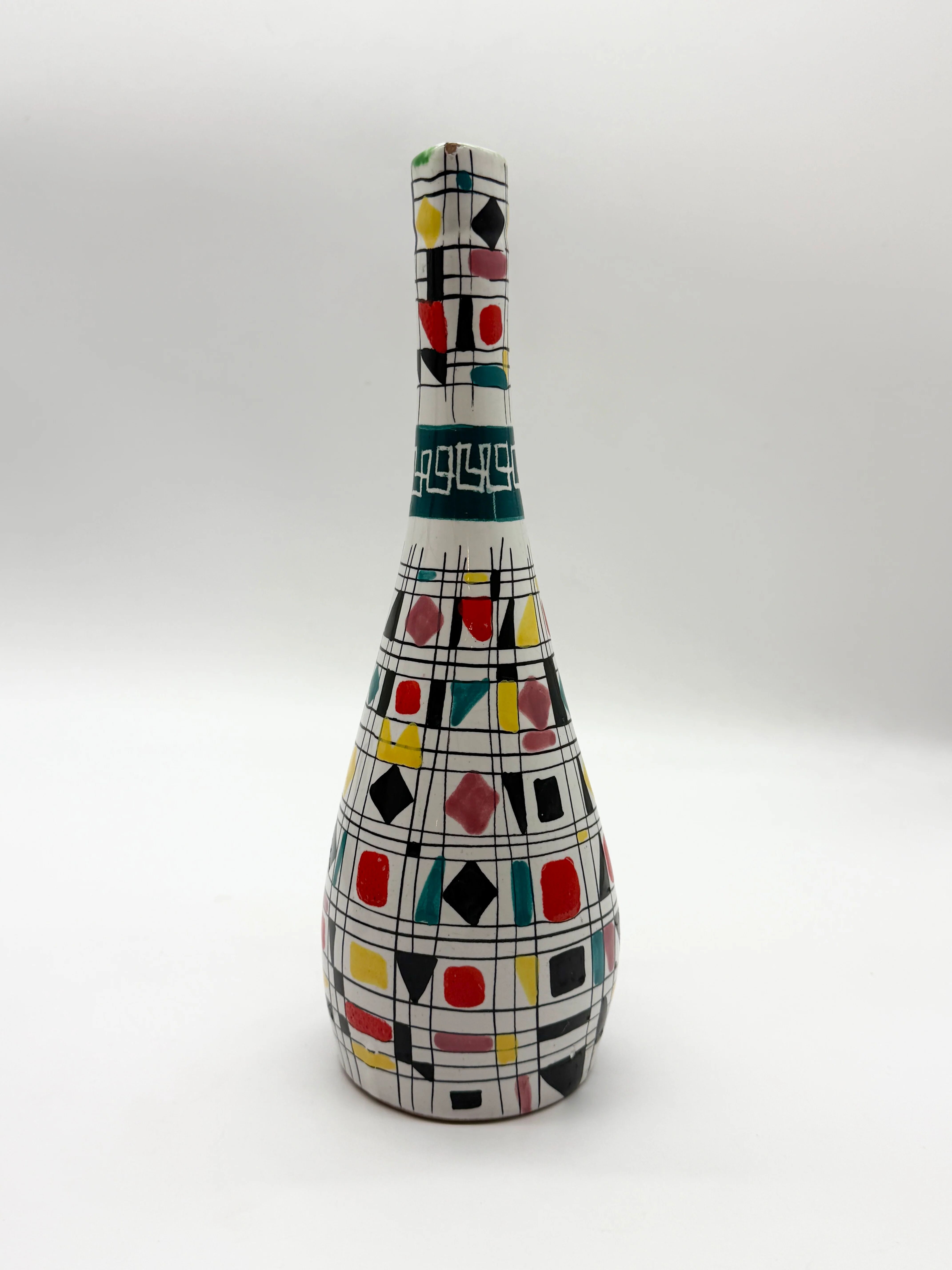 Vase / ewer in ceramic maiolica Deruta, Italy, 1960s