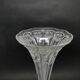 Trumpet vase, Art Nouveau, pressed glass and silver-plated brass, United Kingdom, early 20th century