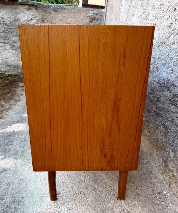 Enfilade scandinave transformable en coiffeuse – Teck – Années 50