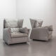 Cassina Lounge Chairs 'Viola d'Amore' by Piero de Martini & Footstool 1970s