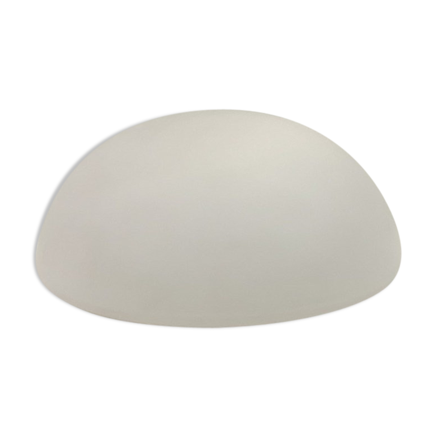 Opaline-style round glass ceiling light