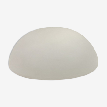 Opaline-style round glass ceiling light