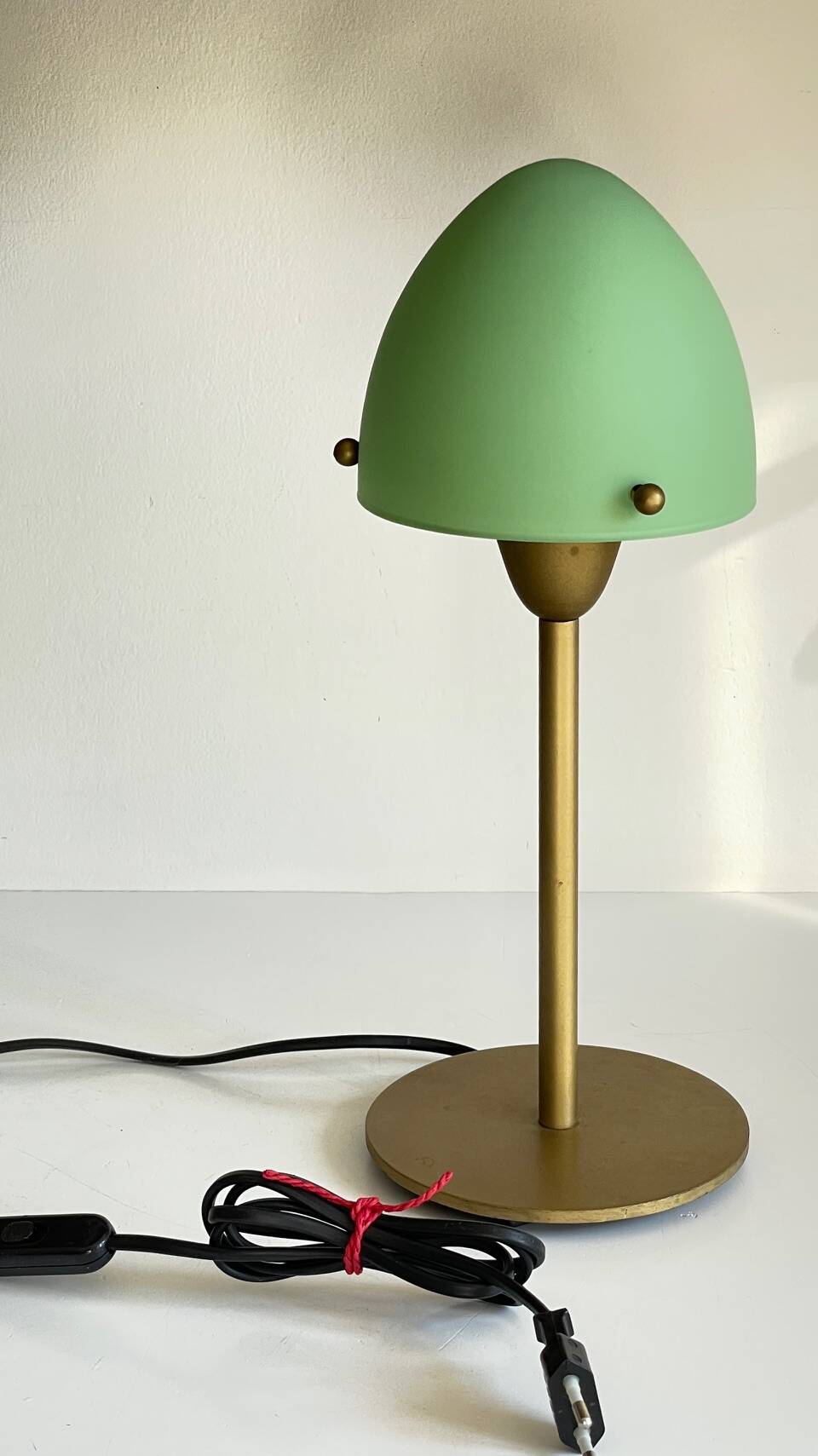 Mushroom lamp sce opaline glass vintage