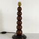 Art Deco lamp in turned wood from the 1930s