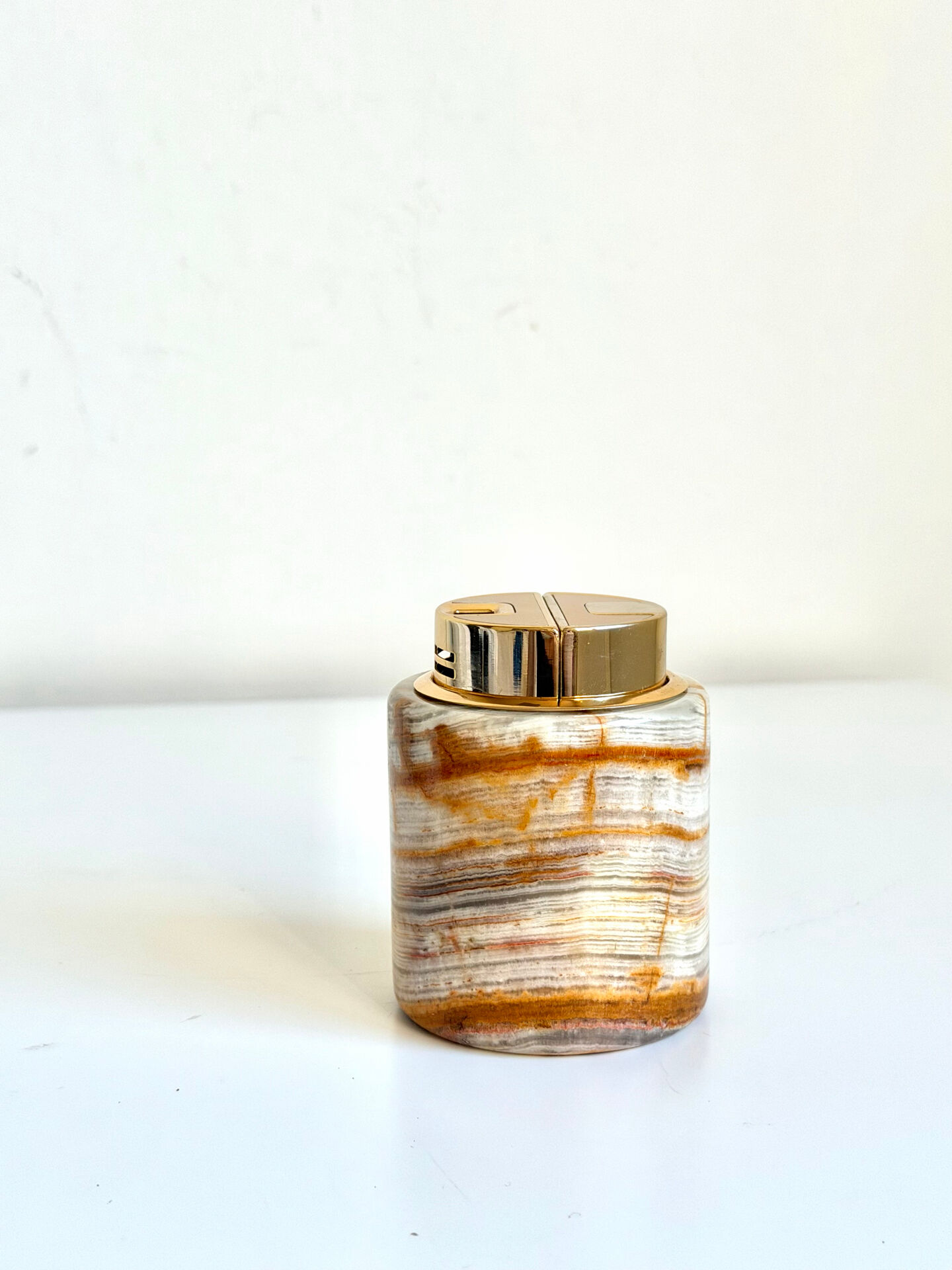 Vintage SAROME Japan Marble Onyx Table Lighter