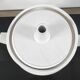 Vintage White Glazed Stoneware Steamer / Tea Infuser – Signed Louveau