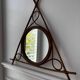 Vintage bamboo and rattan mirror – 1950s