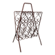 Vintage wrought iron magazine rack