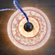 Vintage lampshade suspension and porcelain rosette