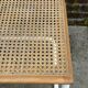 Chaise Cesca modèle b32 en blanc et bois par Marcel Breuer