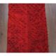 Vintage Turkish Hand-Knotted Wool Cotton Red Kilim Runner Rug 72x256