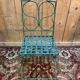 Set of 4 metal garden chairs