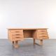 Oak Freestanding Desk by Torben Valeur & Henning Jensen for Dyrlund, 1960s.