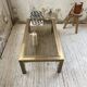 60s brass coffee table