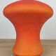 Atomic mushroom lamp orange glass 70's