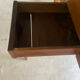 Antique table in folding round walnut