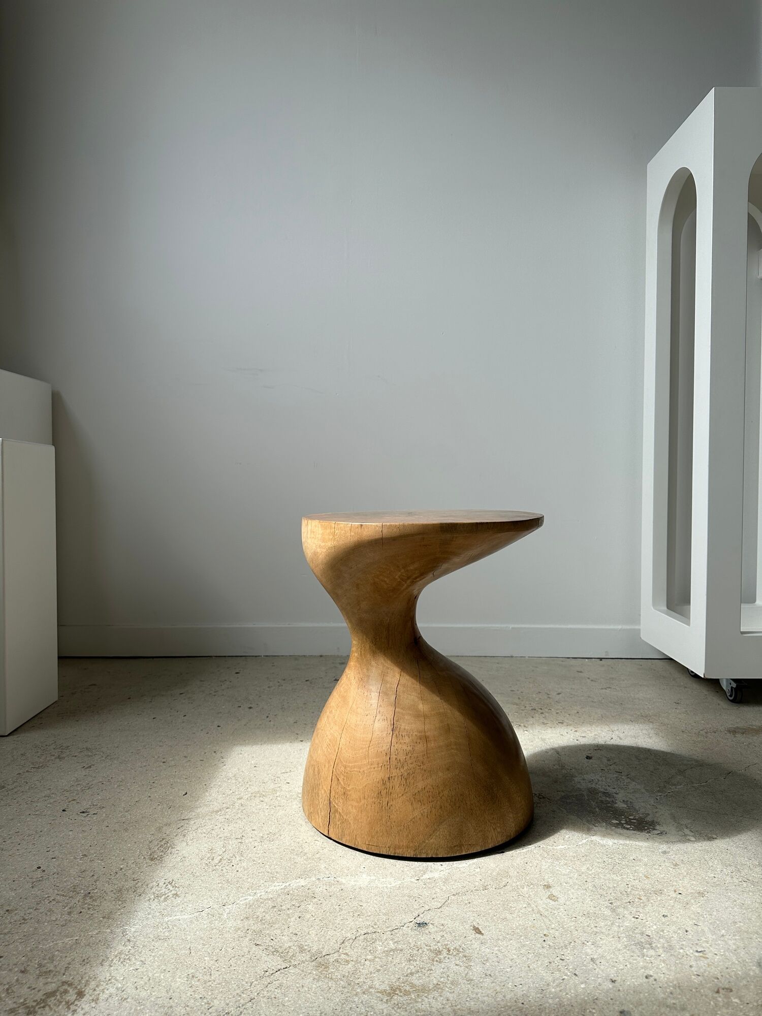 Solid wood sofa end