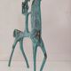 Vintage brass statue etruscan horse Greece