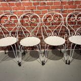 Lot de 2 fauteuils et 2 chaises de jardin