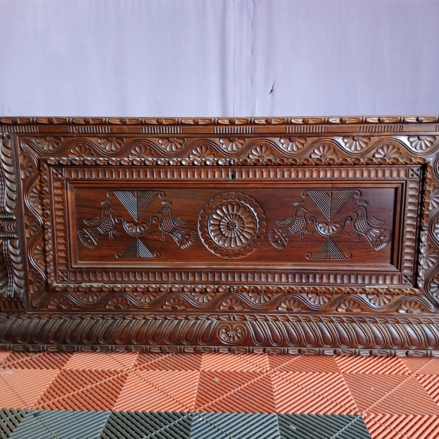 Wooden chest, wedding chest, wooden trunk, antique chest