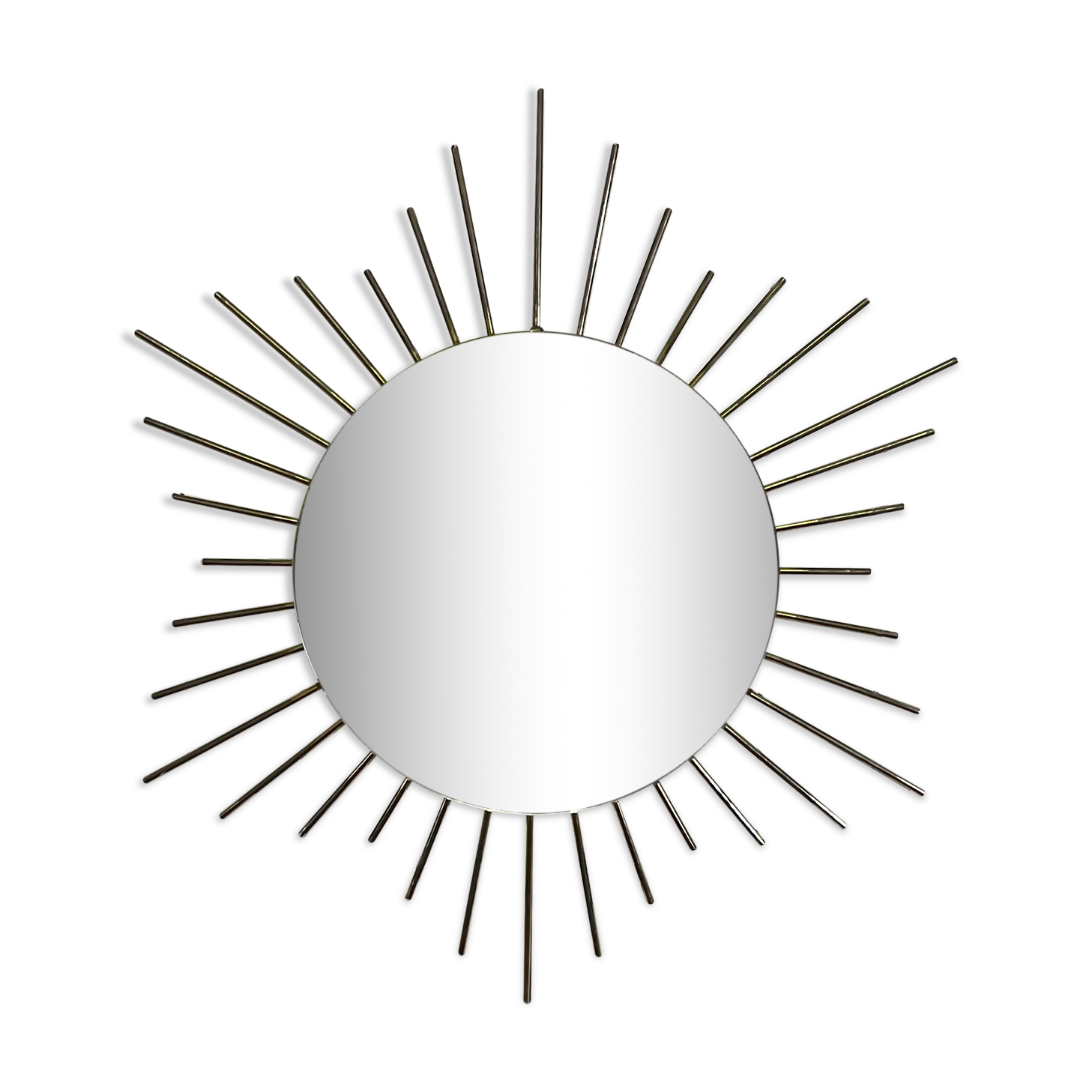 Golden metal sun mirror year 60