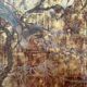 A.Bouverat Lacquered panel of Chinese inspiration hand painted 20th century